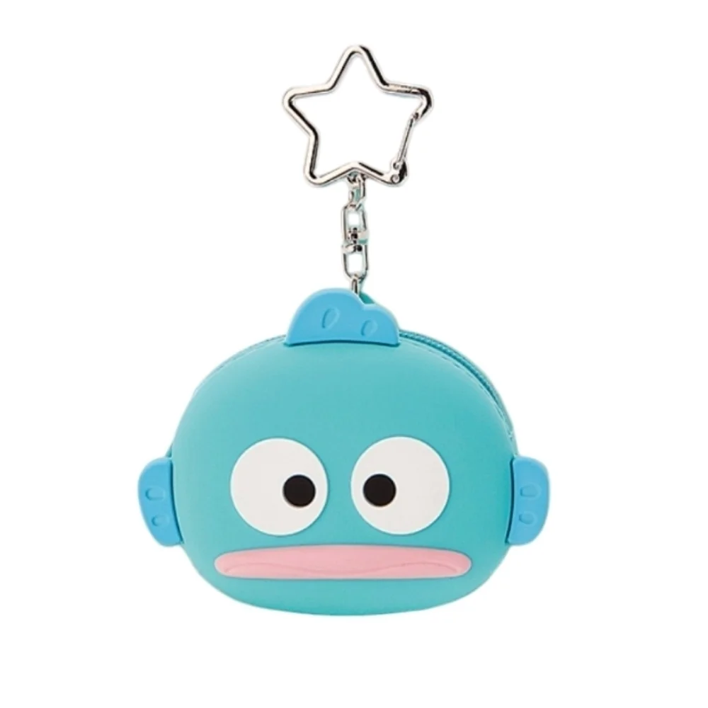 Sanrio Hangyodon Silicon Pouch Coin Purse with Star Keychain
